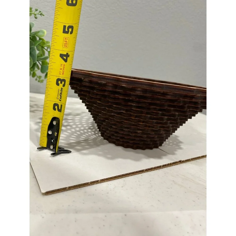 Baltic by Design Laser Cut Intricate Cut Decorative Wood Basket
